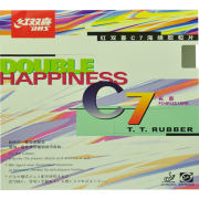 DHS红双喜 C7 C-7 正胶胶 防守弧圈型 乒乓球拍胶皮