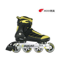 美洲狮 溜冰鞋 轮滑鞋 旱冰鞋 成年人 刷街 直排轮 MS101黑黄