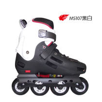 美洲狮MS107平花鞋 固定码轮滑鞋旱冰鞋溜冰鞋男女黑白