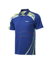 Kawasaki川崎 羽毛球服 ST-13143 男款T恤 涼爽速干 海軍藍(lán)