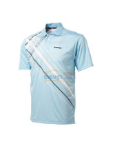 川崎Kawasski 男款羽毛球服 淺藍(lán)印花T恤 ST-13131