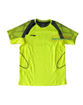 李寧2014湯尤杯比賽服 AAYJ019-3 綠色羽毛球T恤（湯尤杯國羽戰袍）