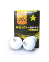 雙魚新材料40+ 一星乒乓球 六只裝 有縫球，不易燃