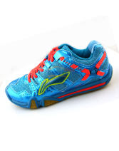 李寧新貼地飛行 女款羽毛球鞋 AYAJ008-2（熒光藍）