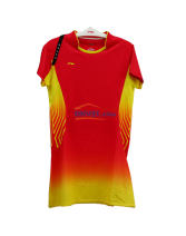 【2014新品】李寧ASKJ234-1 國家隊(duì)羽毛球女子連衣裙