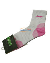 LINING 李寧 粉色羽毛球運動女襪 AWSH362-3