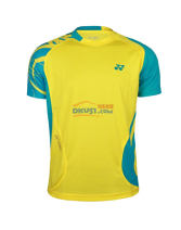 YONEX尤尼克斯 CS1136-402 男款羽毛球T恤 黃色款