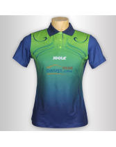 JOOLA優(yōu)拉 心花怒放683 藍(lán)綠色女款乒乓球短袖（萊卡纖維布材質(zhì)）