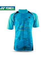 YONEX尤尼克斯 110106BCR-489 藍(lán)色男款V領(lǐng)衫羽毛球服