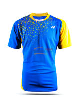 YONEX尤尼克斯 110186BCR-786 藍色男款圓領衫羽毛球服