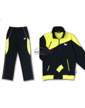 Butterfly蝴蝶 WSW-428-0211 男款乒乓球運動套裝外套 黃黑款