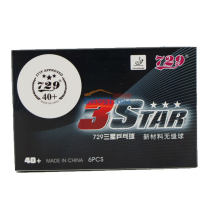 友谊729 40+ 新材料三星无缝球乒乓球（6只装）