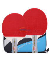 雙魚 4D 乒乓球拍 成品拍 初學者弧圈快攻打法（送拍套）