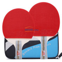 双鱼 4D 乒乓球拍 成品拍 初学者弧圈快攻打法（送拍套）