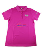 蝴蝶 BWH-272-1 女款乒乓球服 粉色款 2017新款運(yùn)動(dòng)T恤