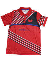 蝴蝶男款乒乓球服 BWH-271 紅色款 2017新款運動T恤