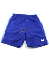 Butterfly蝴蝶專業(yè)兒童乒乓球短褲 CHD-301 藍色款