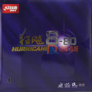 紅雙喜狂飆8-80 乒乓球反膠套膠 “高粘+高彈”的巔峰作品24-054 比狂飚3的門檻更低，殺傷力也不錯。