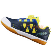 Stiga斯帝卡 6321 藏藍兒童乒乓球鞋 牛筋底耐磨防滑 自動鞋帶