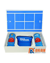 Wilson威爾勝澳網禮盒 內含10980鐵桶網球2桶帽子1頂 澳網禮盒