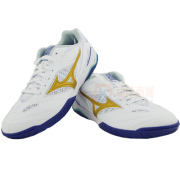 Mizuno美津浓乒乓球鞋 81GA170530 WAVE DRIVE 8专业运动鞋 蓝/白/金色