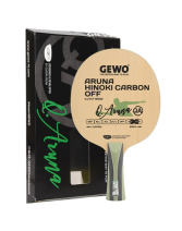 GEWO捷沃阿魯納碳素QA ARUNA HINOKI CARBON OFF乒乓球底板