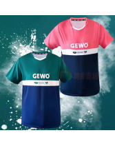 GEWO杰沃短袖乒乓球乒乓球服 F12仰望 速干面料透氣吸汗比賽服訓練運動短袖