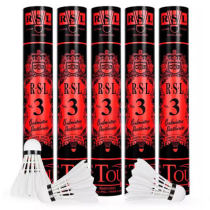 RSL亚狮龙3号 亚3 羽毛球稳定耐打、比赛级专业俱乐部训练用球12只装