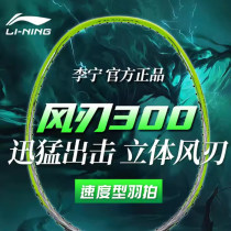 李寧風刃300/300B/300C羽毛球拍 50%立體風刃拍框，低風阻，更靈活  風刃300/300均衡型，風刃300C力量型