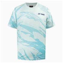 尤尼克斯YONEX羽毛球服国羽同款运动文化衫短袖115025BCR