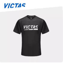 VICTAS维克塔斯乒乓球T恤衫圆领短袖运动衣服文化衫086507粉色款