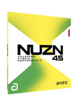 Andro德國岸度N45 NUZN 45  高端粘性反手內(nèi)能乒乓球套膠